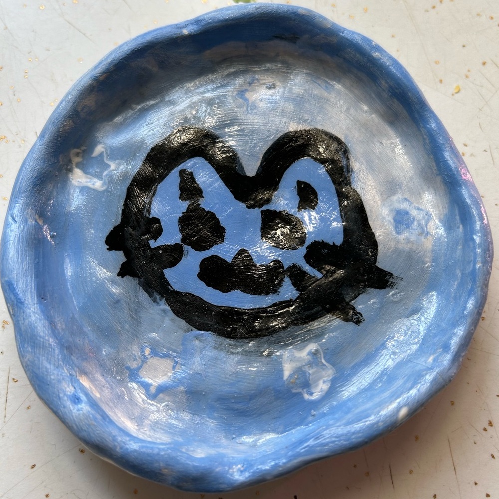 Cat trinket dish